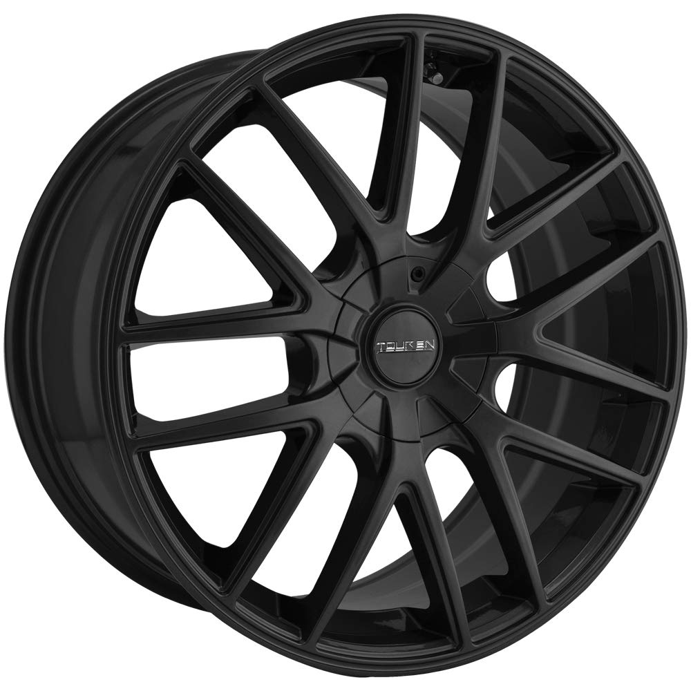 Black Touren TR60 Wheel with Matte (20 x 8.5 inches /5 x 114 mm, 20 mm Offset)