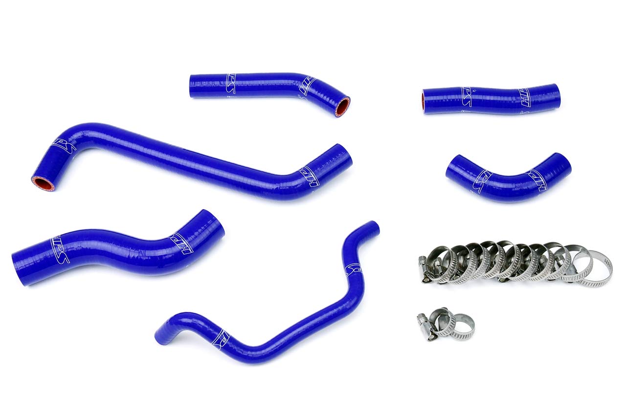 Blue HPS 57-1242-BLUE Silicone Radiator Coolant Hose Kit