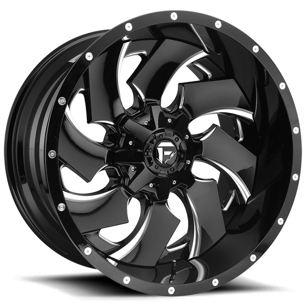 2PC Fuel D239 24X16 GL-BLK-MIL -99MM - D23924605745