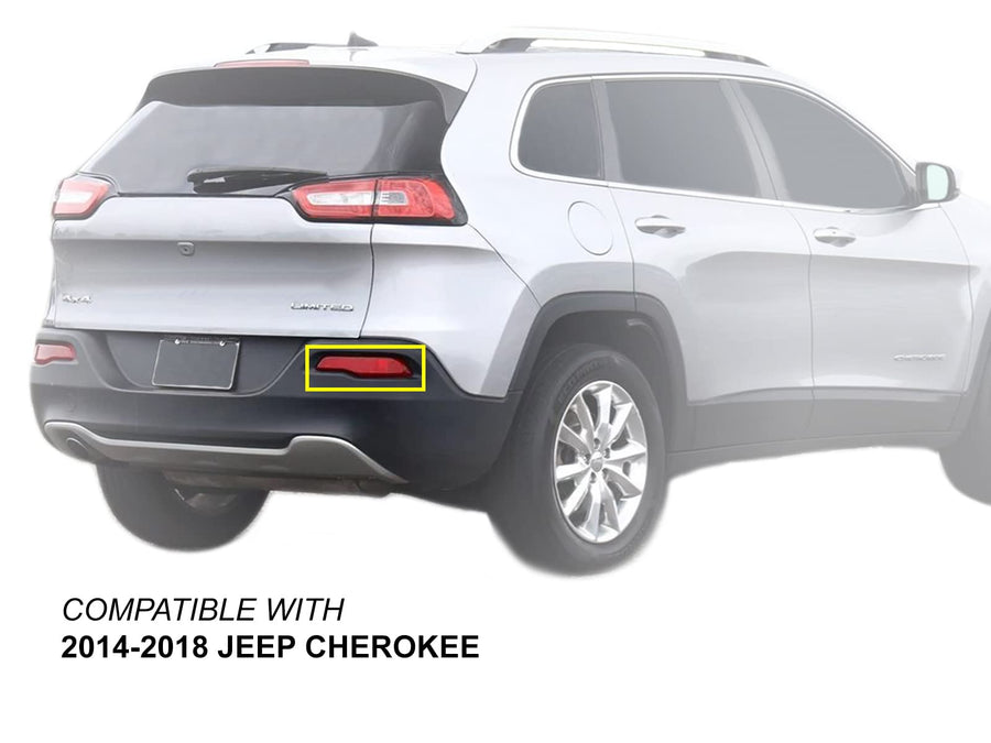 APA Replacement Auto Parts Avenue for Rear Bumper Reflector 2014 2015 2016 2017 2018 Cherokee Passenger Right Side 68105144AC CH1185109