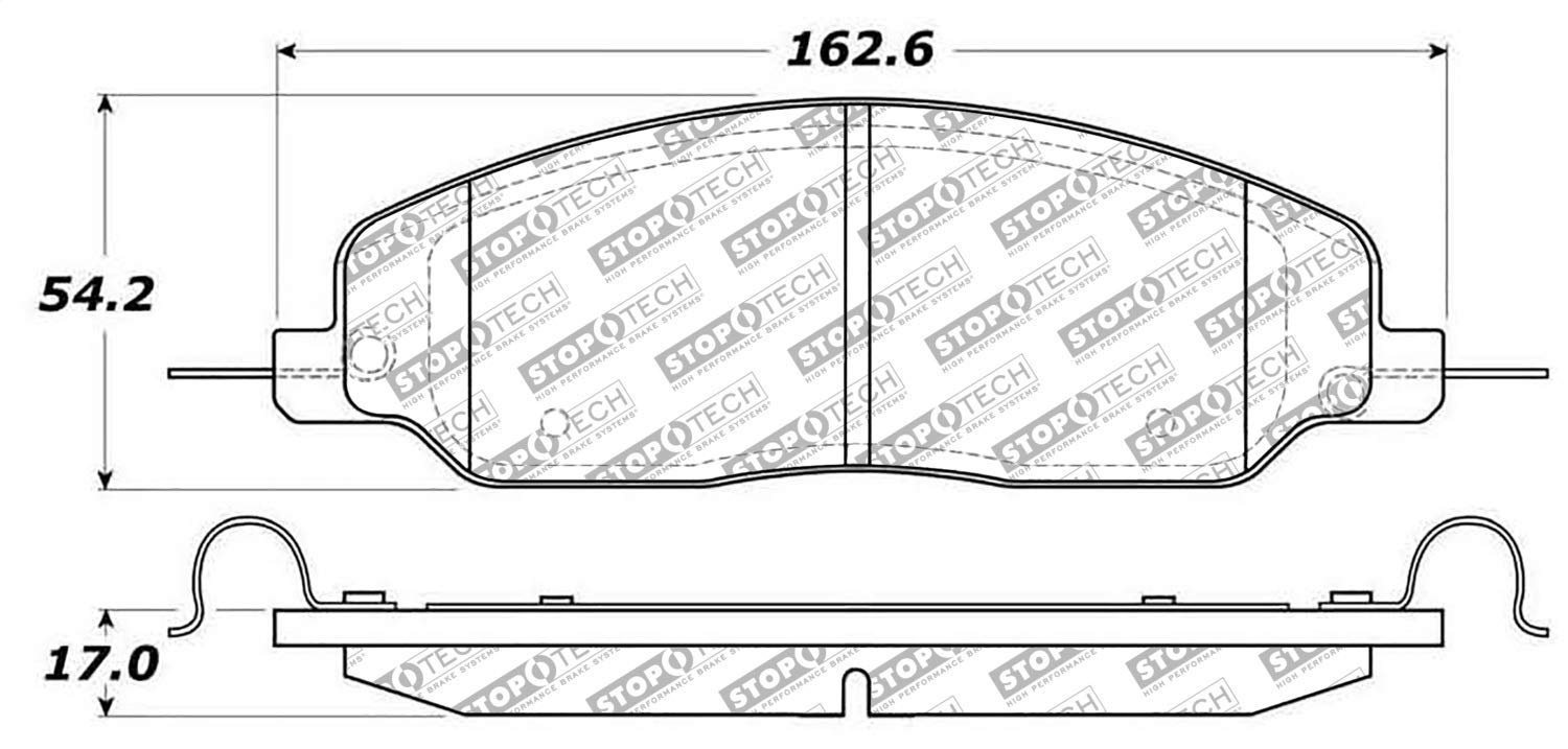 Brake Pads StopTech 305.10810 Street Select with Hardware