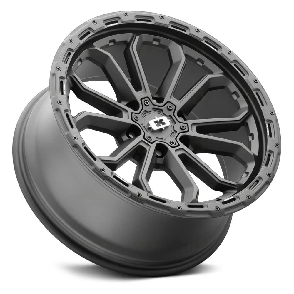 405 Vision Korupt 18x9 6x120 +12mm Satin Black Wheel Rim 18" Inch