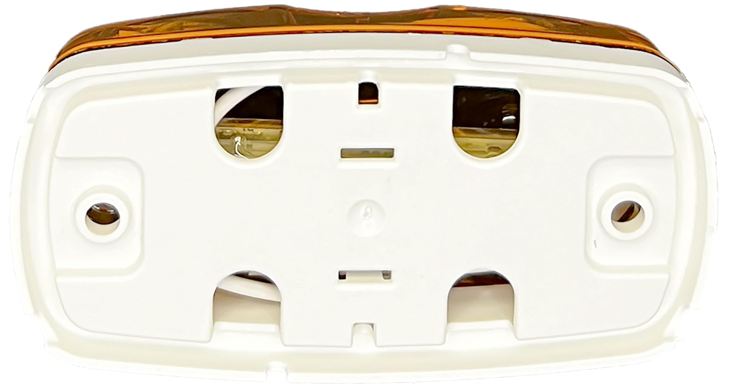 Amber RV Designer L911 Double Bulls-Eye LED Marker/Clearance Light, PC-Rated Rectangular, 4″ x 2″