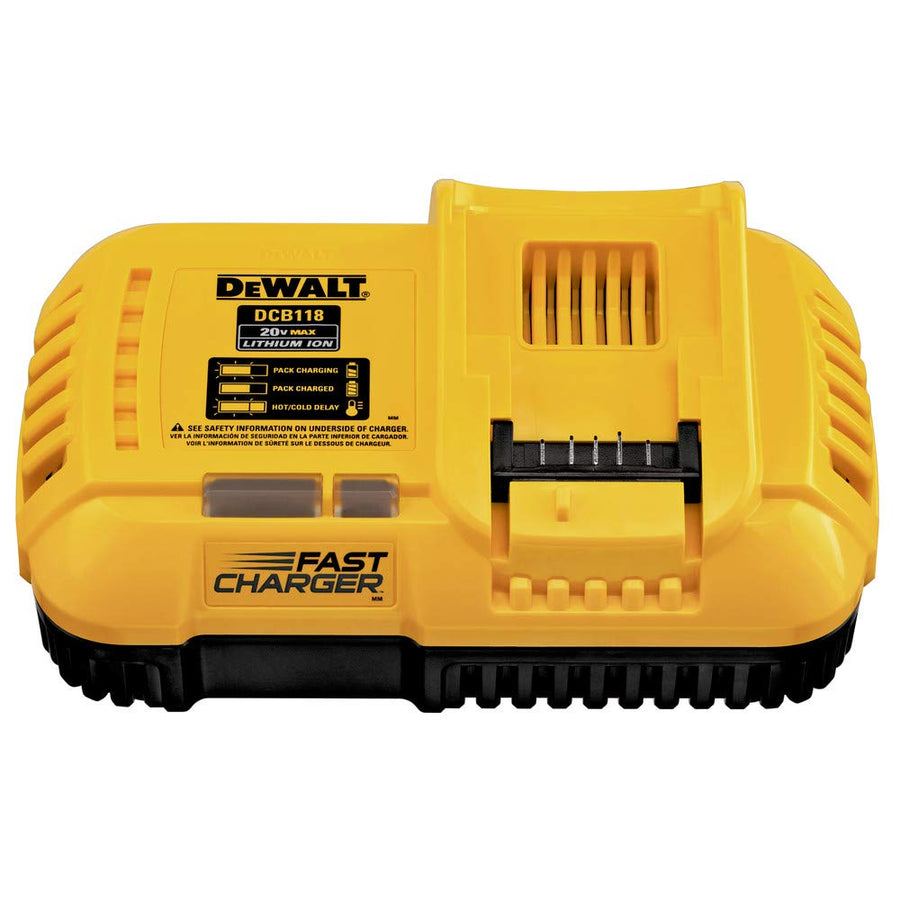 DEWALT Lithium-Ion 20V MAX/FLEXVOLT Fan Cooled Rapid Battery Charger (DCB118)