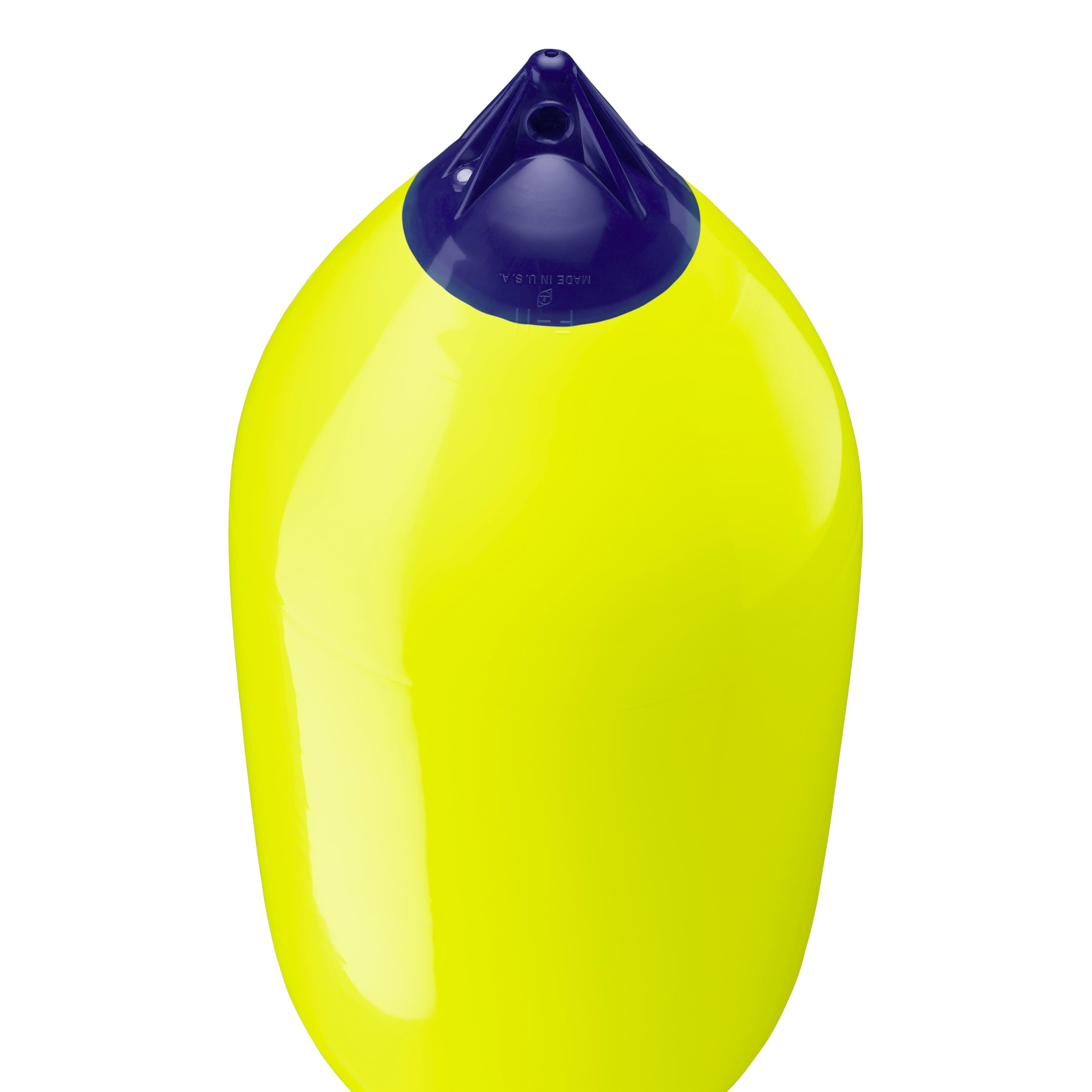 Polyform F-11 Standard Boat Fender F-Series - Saturn Yellow Blue Ropehold