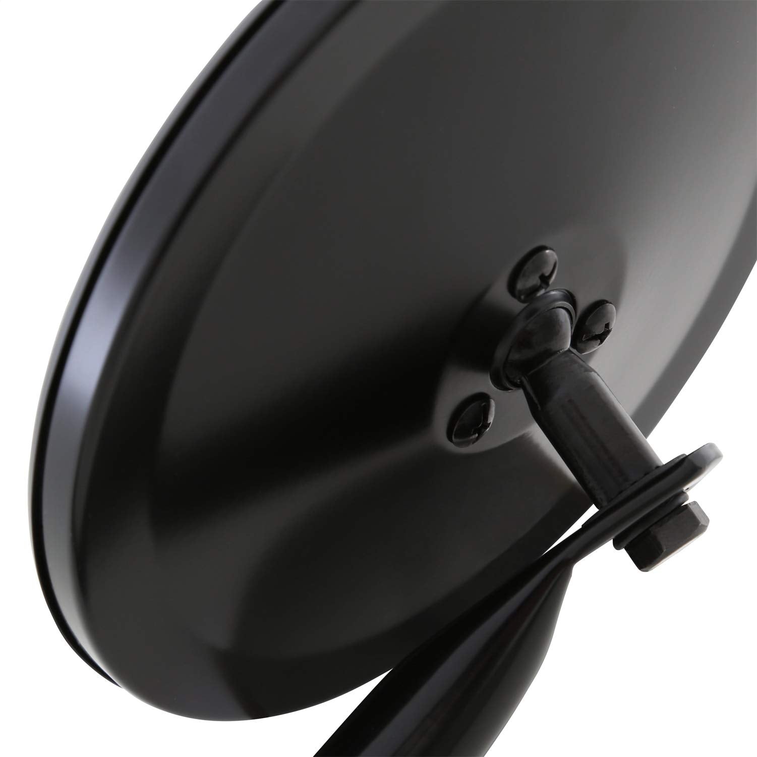 BLACK TJ/JK TRAIL MIRRORS 6IN ROUND PAIR