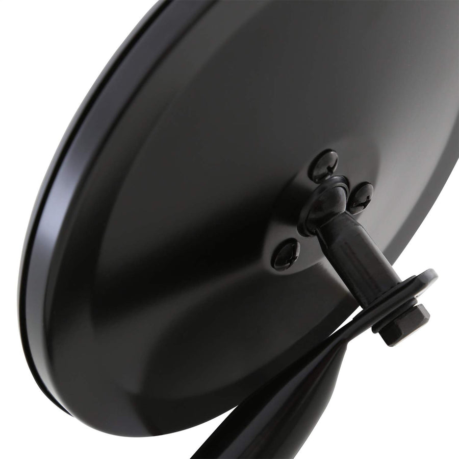 BLACK TJ/JK TRAIL MIRRORS 6IN ROUND PAIR