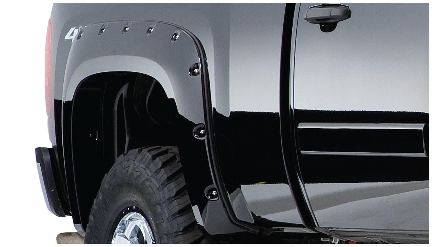Fender Flares Husky Liners Pocket Style | Fits 2007-2013 Chevrolet Silverado 1500; 2007-2014 Chevrolet Silverado 2500 HD & 3500 HD (Excludes Dually) | Front & Rear, 4-pc Black - 2804924