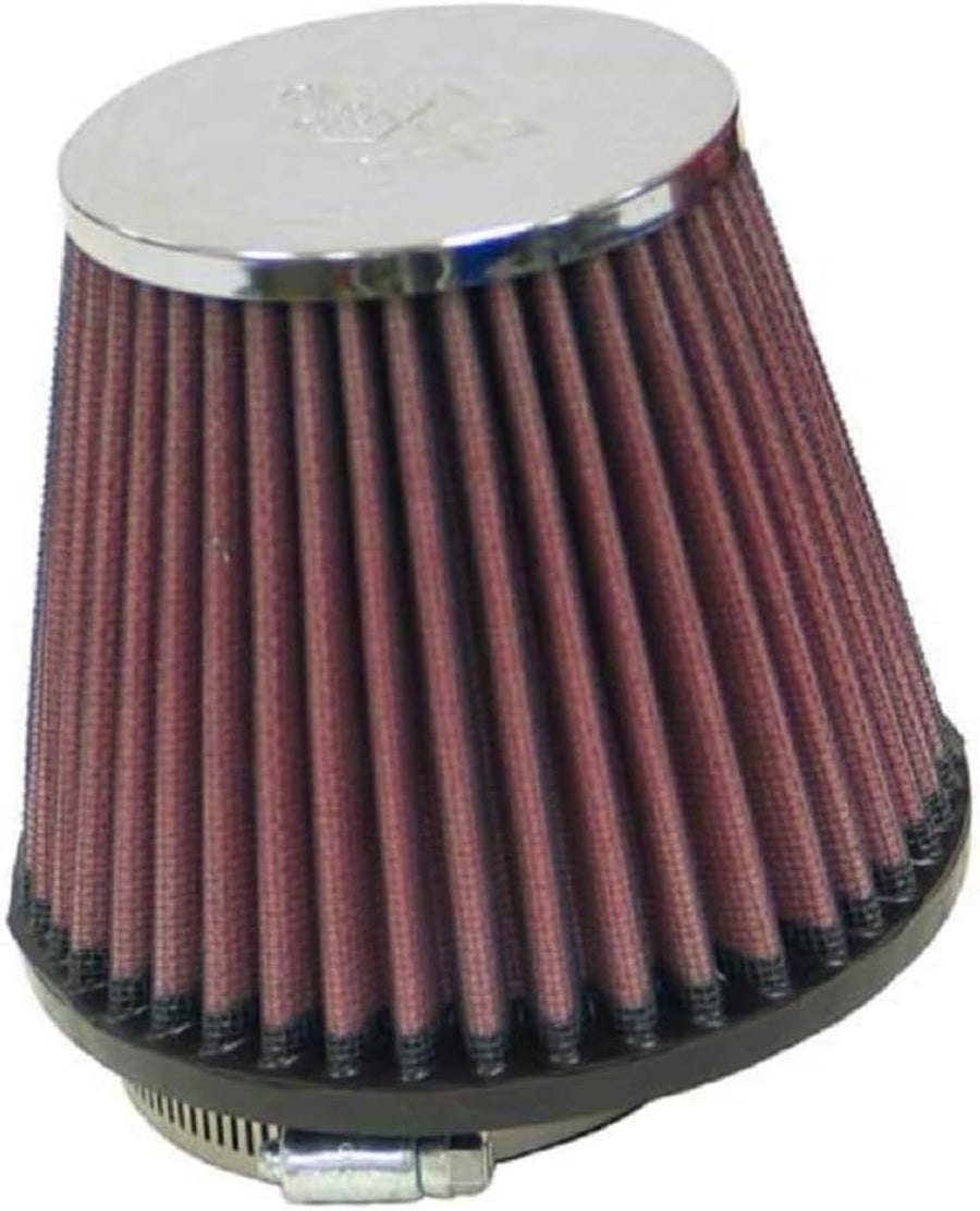 High-Flow K&N Original Lifetime Universal Clamp-On Air Filter: High Performance, Premium: Flange Diameter: 2.875 In, Filter Height: 4.4375 In, Flange Length: 0.75 In, Shape: Round Tapered, RC-4570
