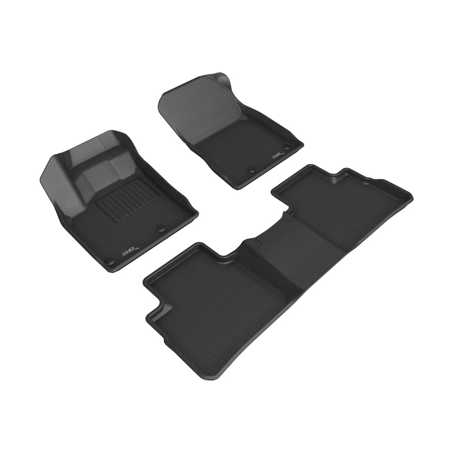 3D MAXpider Kagu Custom Fit Floor Mat (Black) Compatible with Nissan Rogue 2023-2026 - Full Set