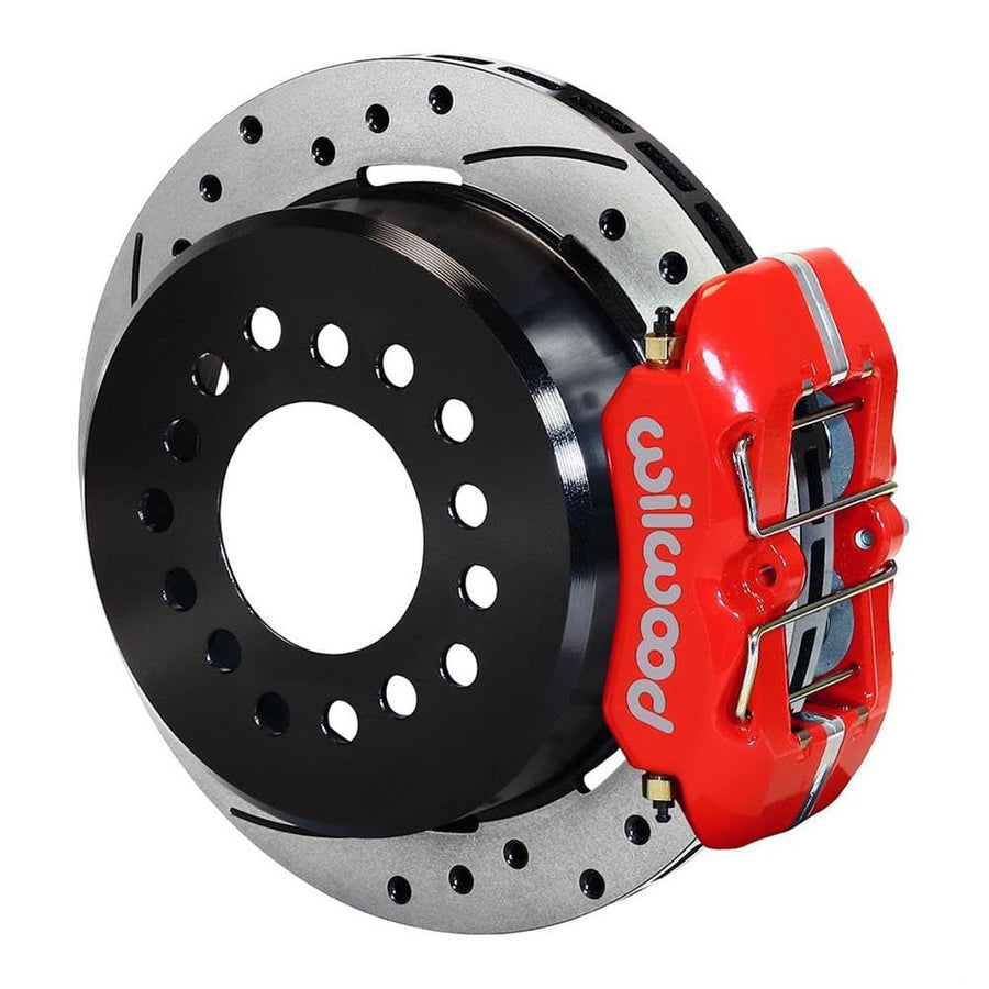 140-11827-DR WILWOOD FDP-LP 11.00" P-Brake Kit,Drill-Red Impala 59-64 / Corvette 57-62