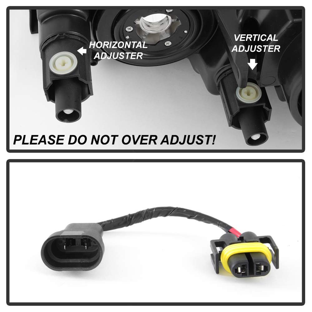 09-12 Toyota RAV4 OEM Style Black Headlights - xTune (HD-JH-TRAV409-AM-BK)