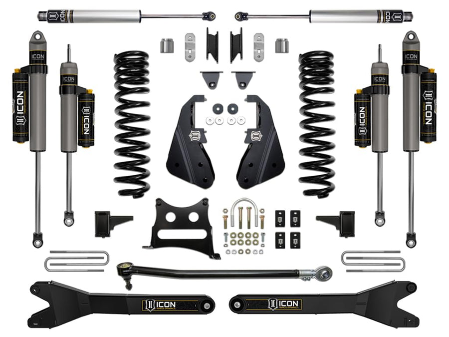 4.5" Lift, ICON Stage 5 Suspension System, w/Radius Arm, Compatible with 20-22 F250/F350, K64525R