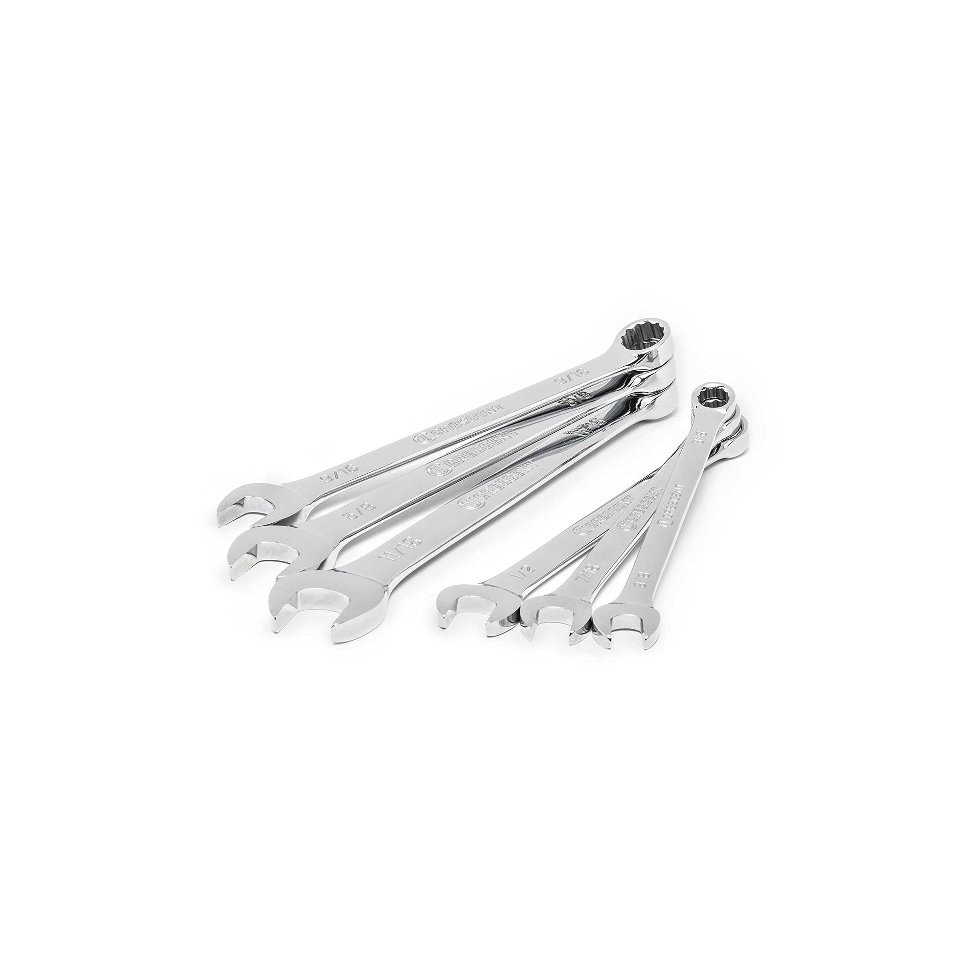6 Piece Crescent 12 Point SAE Combination Wrench Set - CCWS0-05