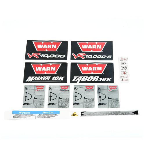 92066 WARN S/p Label Kit Vr10