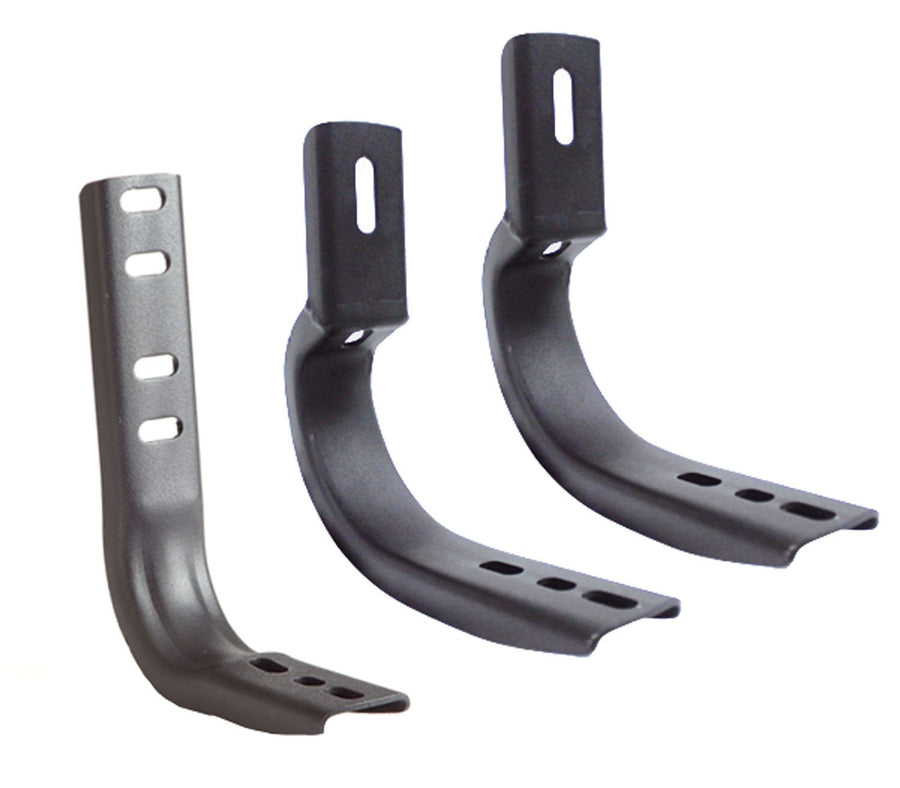 OE Xtreme Go Rhino Brackets | Mild Steel, Textured Black | 6844155 | Fits 2007-2021 Toyota Tundra Crew Max/Double/Standard Pickup
