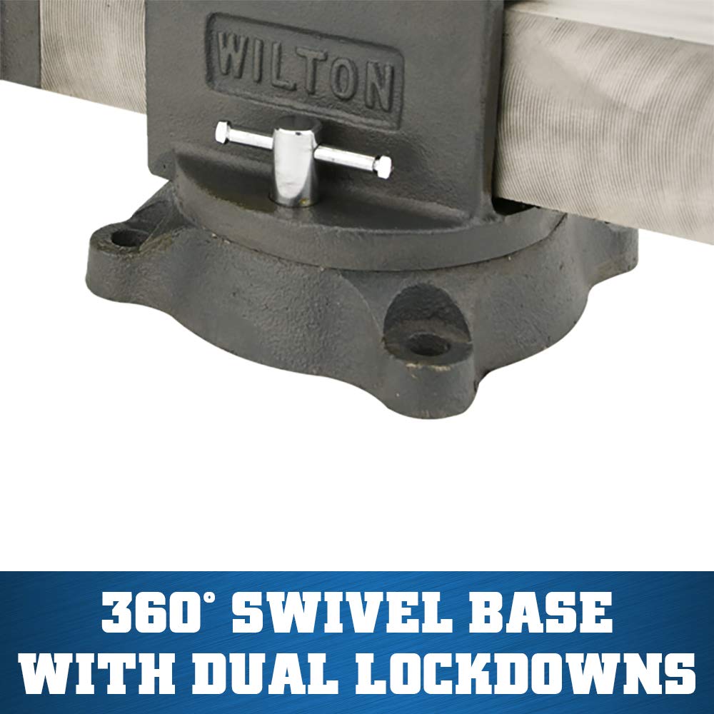 6" Jaw Width Wilton Shop Bench Vise, 6" Max Jaw Opening, 3-1/2" Throat (Model WS6)