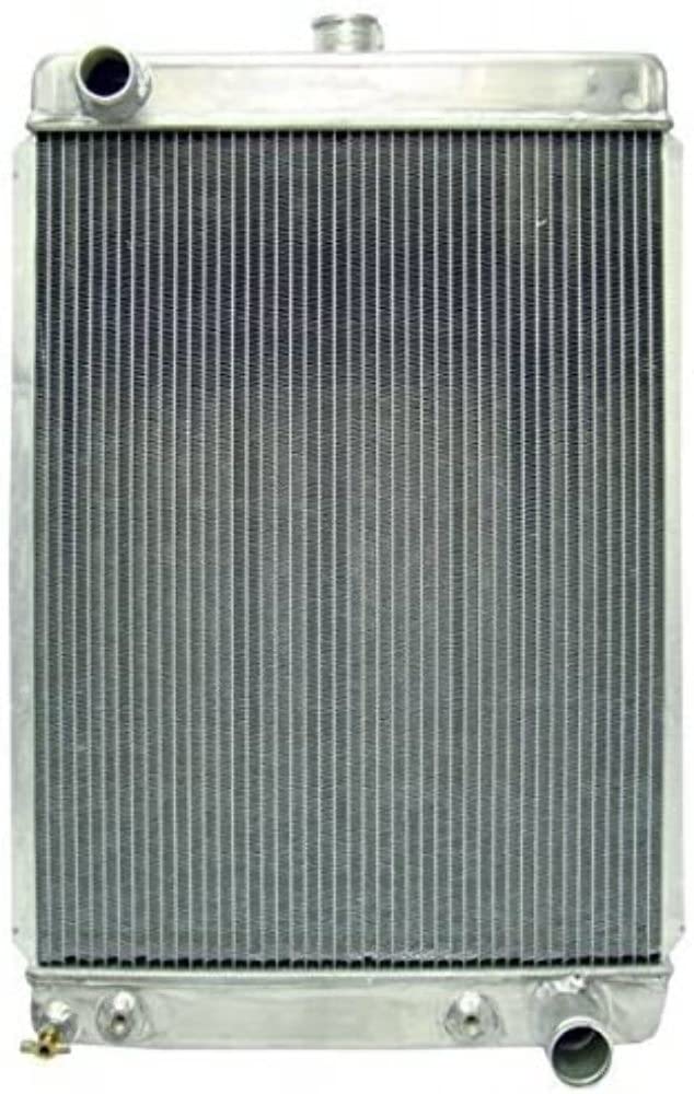 Northern Radiator Driver Side Inlet, 19-3/4 in W x 27 in H x 3-1/8 in D, Passenger Side Outlet, Aluminum, Natural, Each