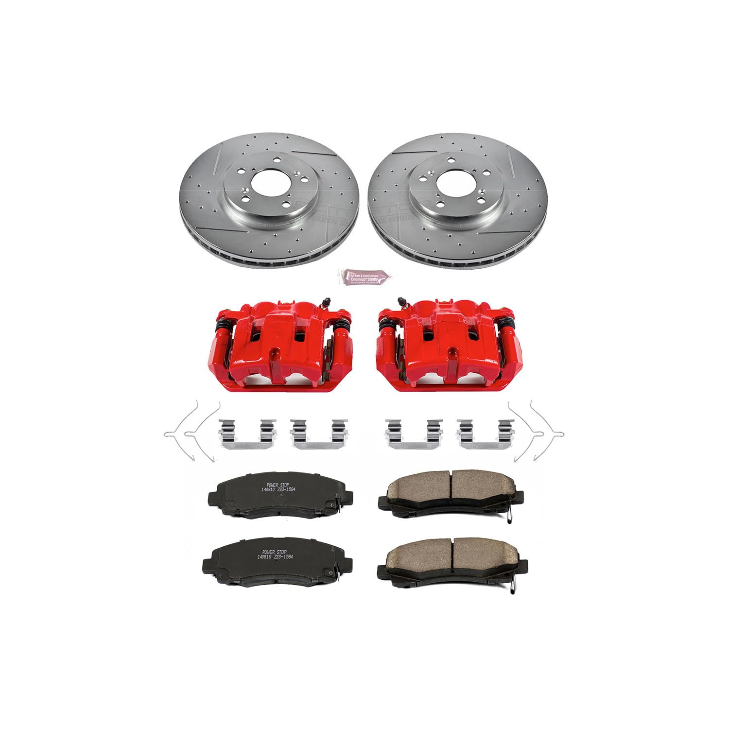 Power Stop Z23 Evolution Sport Brake Kit with Calipers For tC Scion 2011-2016 [Model Specific]