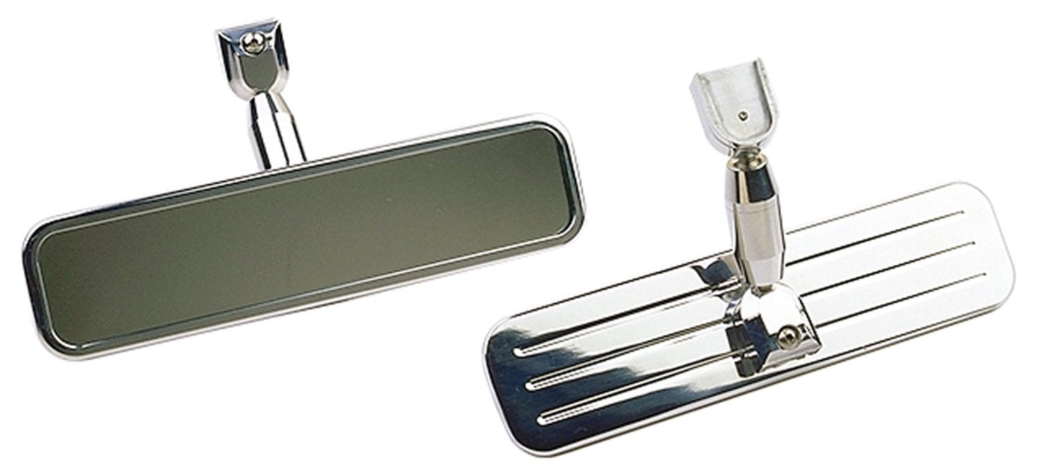 Rearview Mirror Trans-Dapt Performance 8974 8.25 in. Ball-Milled Pinstripes Billet Aluminum Rearview Mirror