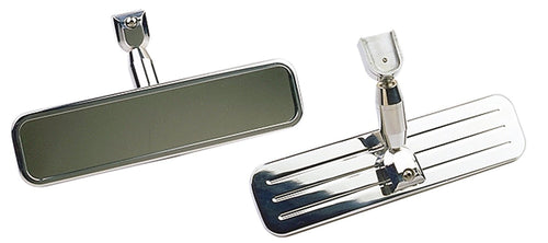 Rearview Mirror Trans-Dapt Performance 8974 8.25 in. Ball-Milled Pinstripes Billet Aluminum Rearview Mirror