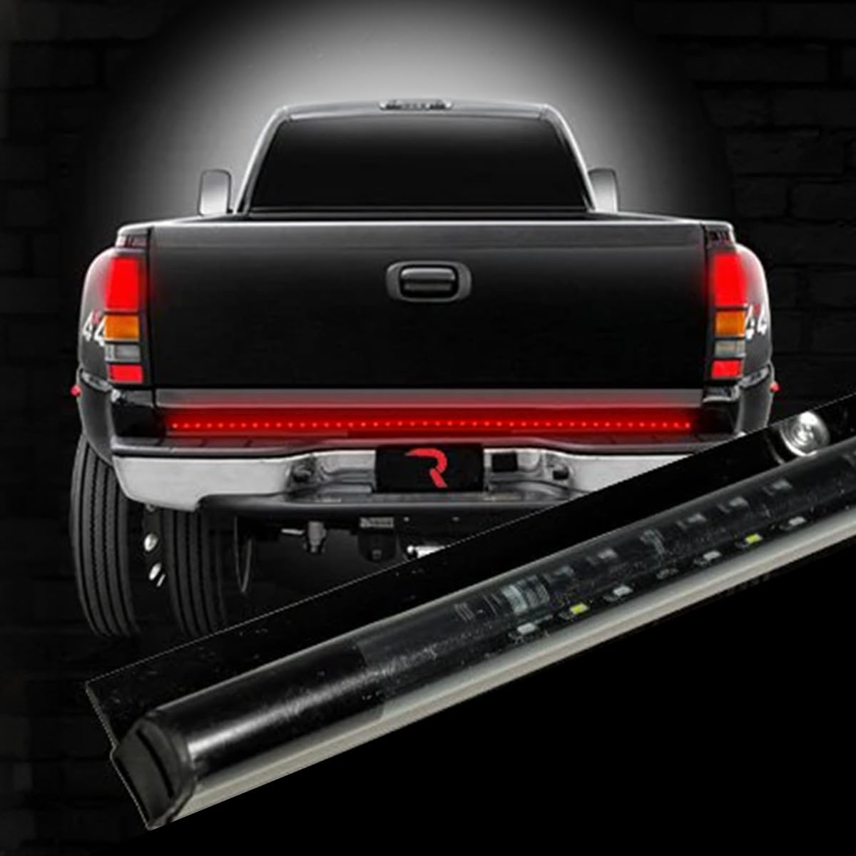 60" RECON Original Line Of Fire Hyperlite Ultra Bright Red LED Tailgate Light Bar Universal Fit (Running Lights, Turn Signals, Brakes)