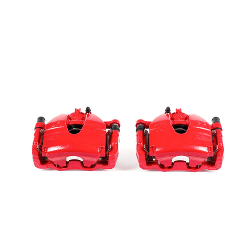Power Stop S3702 Front Pair of High-Temp Red Powder Coated Calipers For INFINITI G35 2007-2008, INFINITI G37 2008-2013, INFINITI Q60 2014-2016 [Model Specific]