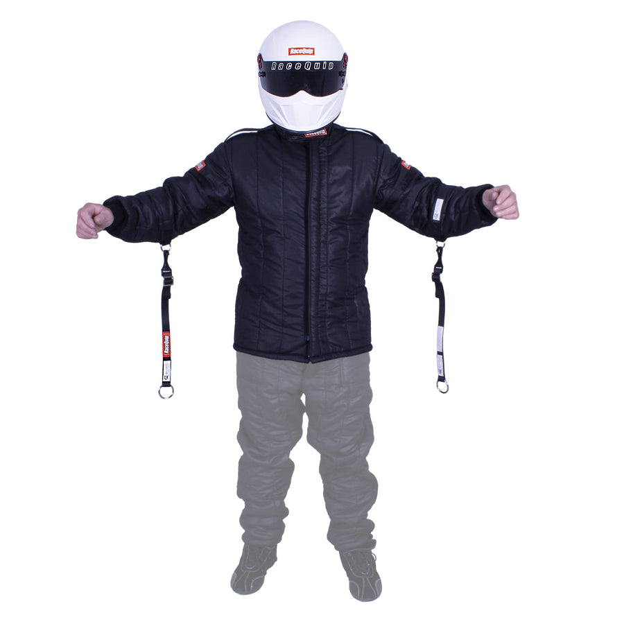 Multi-Layer Racequip® 91930079RQP SFI-20 Driving Jacket - Black - XX-Large