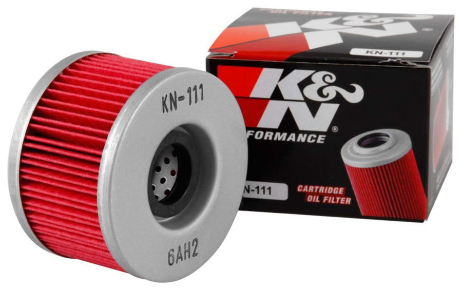 K&N Oil Filter Motorcycle: High Performance, Premium, Designed to be used with Synthetic or Conventional Oils: Fits Select Honda Vehicles, KN-111