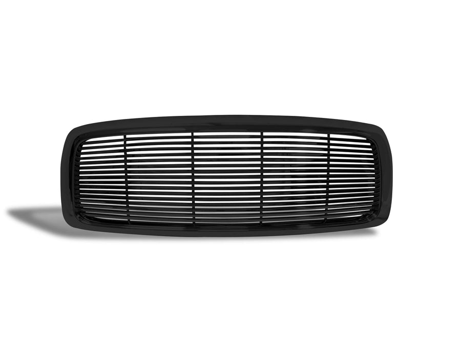 7147904 Armordillo USA Horizontal Front Hood Grille - Gloss Black Fits 2003-2005 Dodge Ram 2500/3500