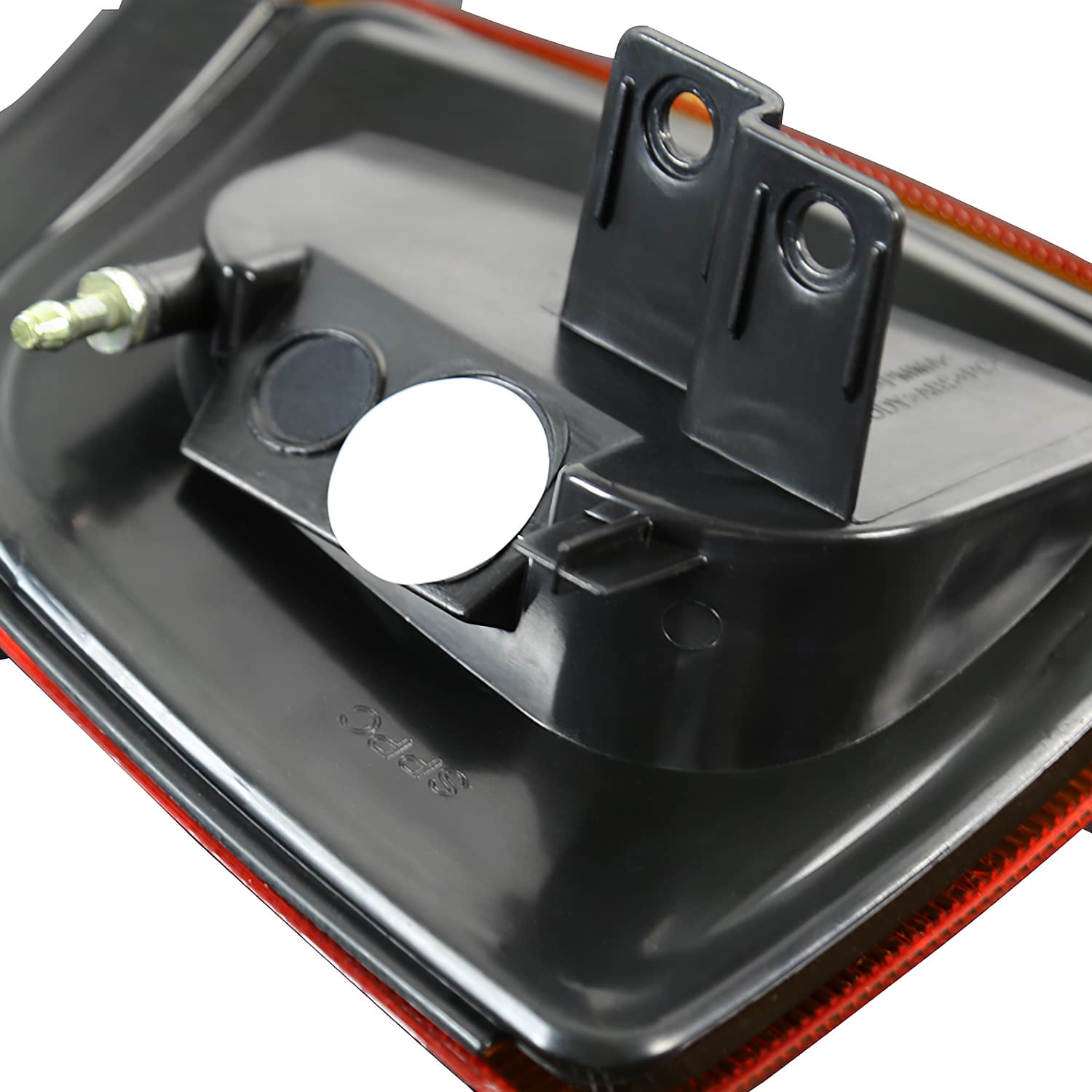 2LCLH-RAN01JM-RS SPEC-D TUNING made for and compatible with Ford Ranger Euro Diamond Black Headlights w/Amber Corner Lamps