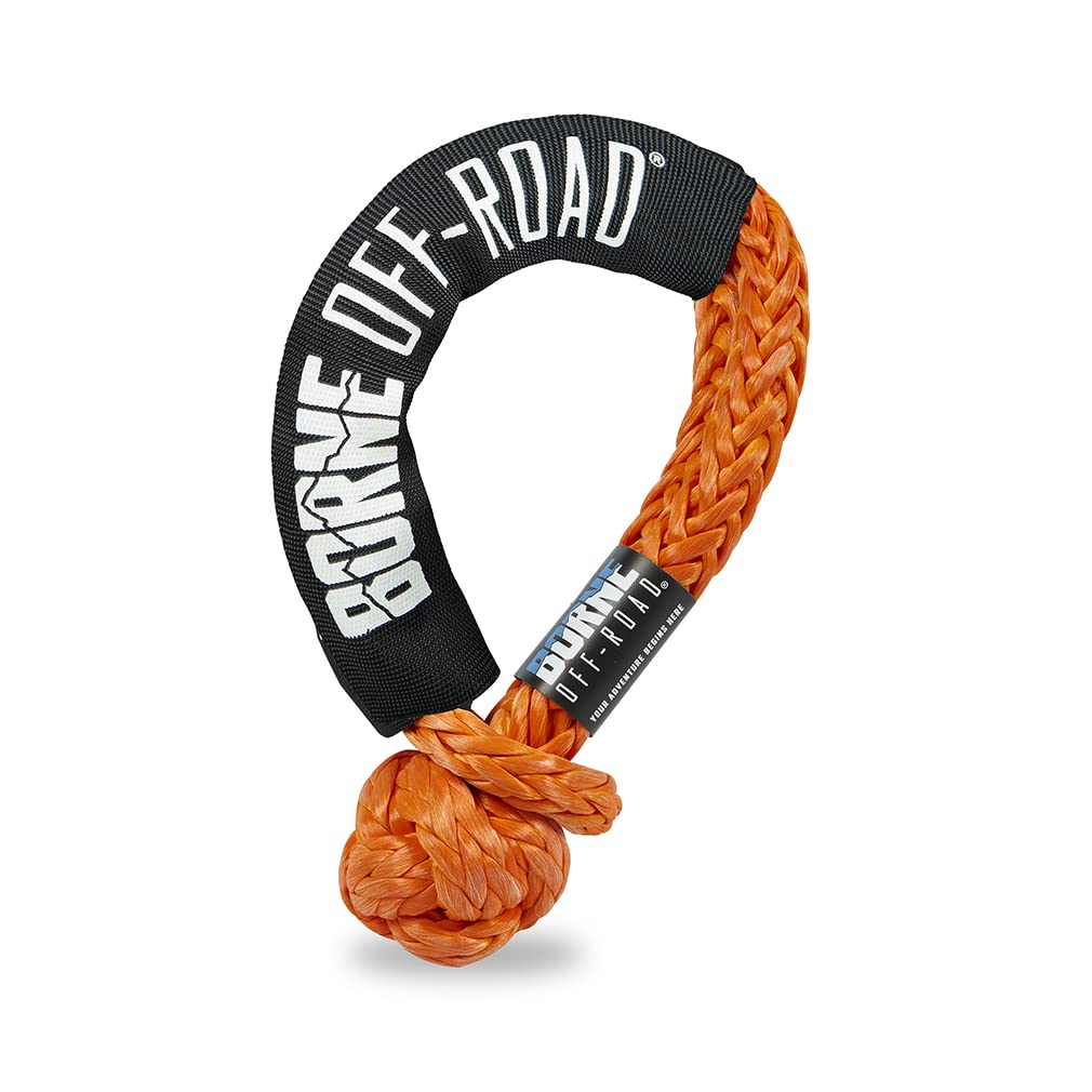 Off-Road Borne Soft Shackle, 1/2", Dark Orange