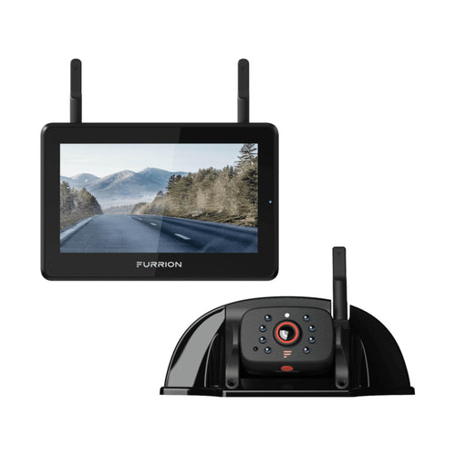Furrion Vision S+ Observation System RV with 7" Monitor, Sharkfin, Infrared Night Vision, Live Streaming, Wide Viewing Angle - FOS7HTASF