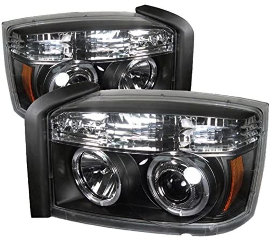5009760 Spyder Auto LED Halo Projector Headlights Black/Clear