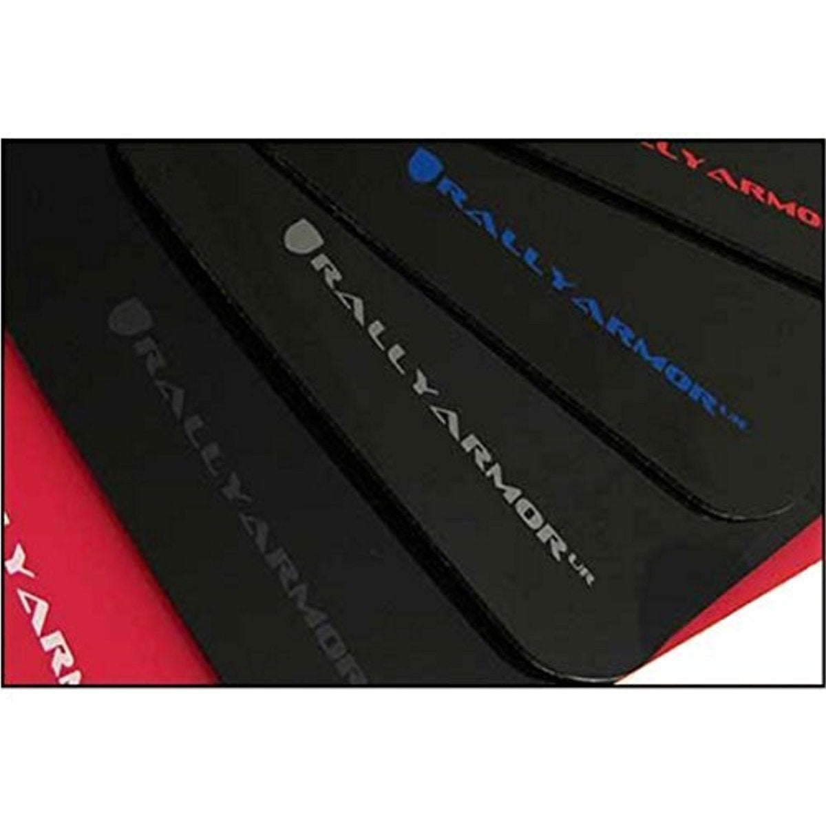Rally Armor Black, White MF24-UR-BLK/WH Mud Flap with Logo (12-13 Hyundai Veloster UR), 1 Pack