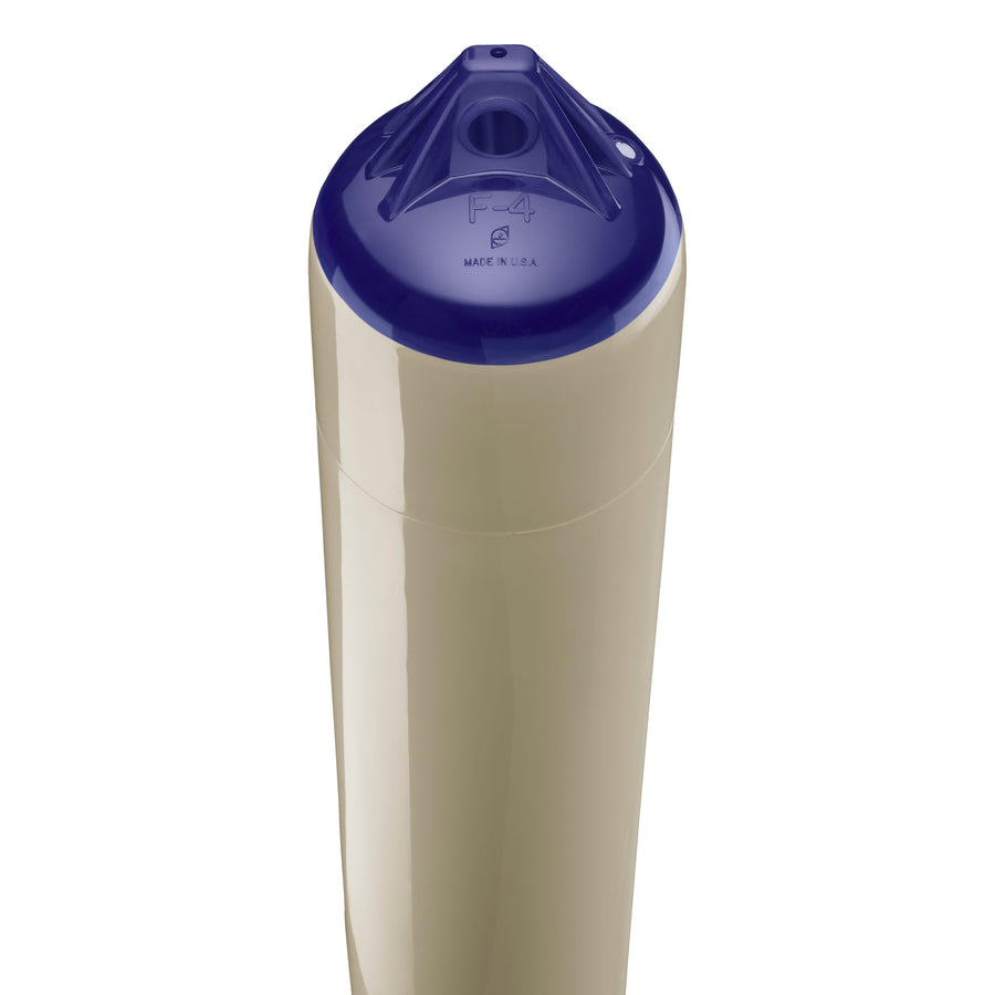 F-4 Standard Polyform Boat Fender Blue Ropehold - Sand