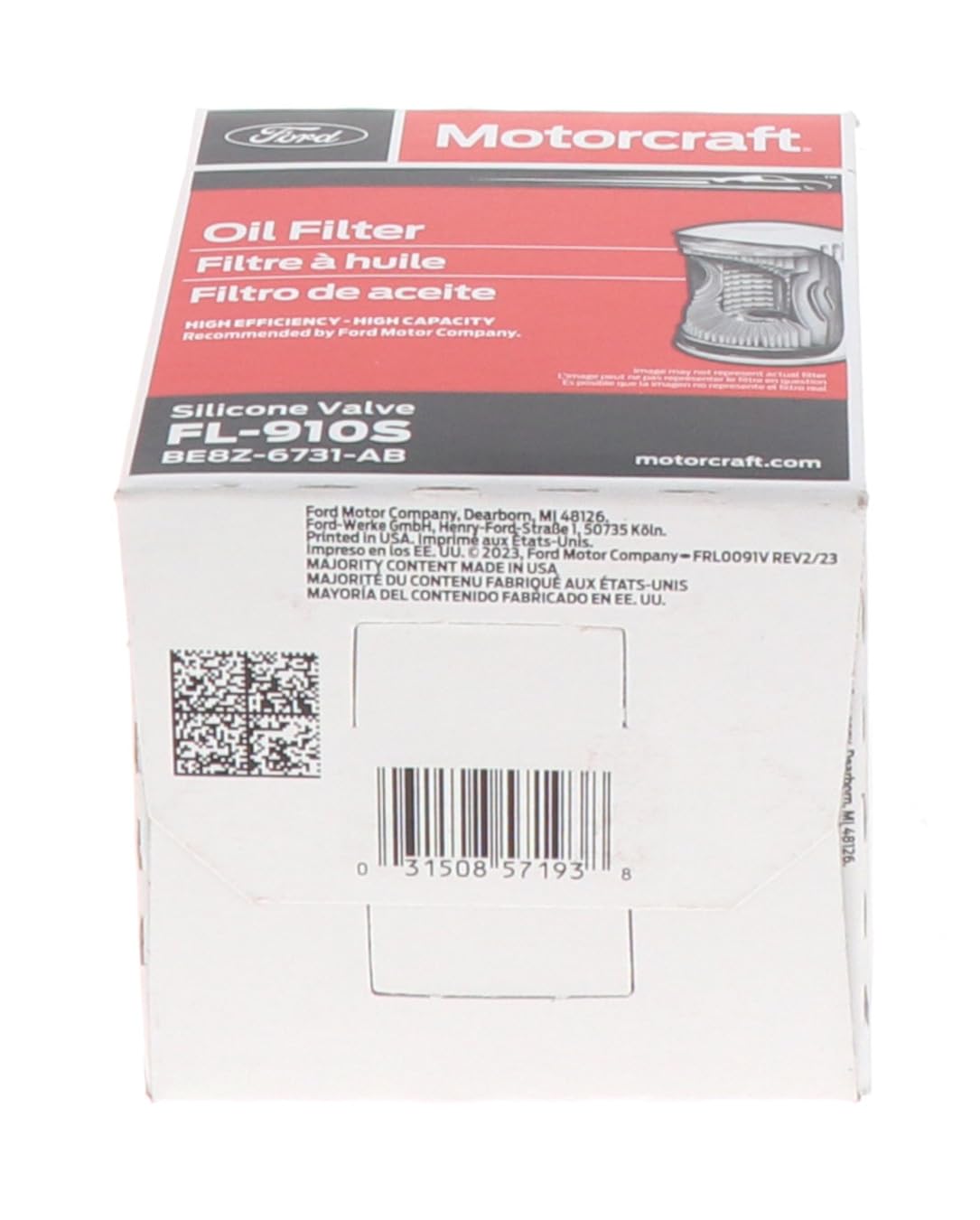 Oil Filter Motorcraft (FL910S)