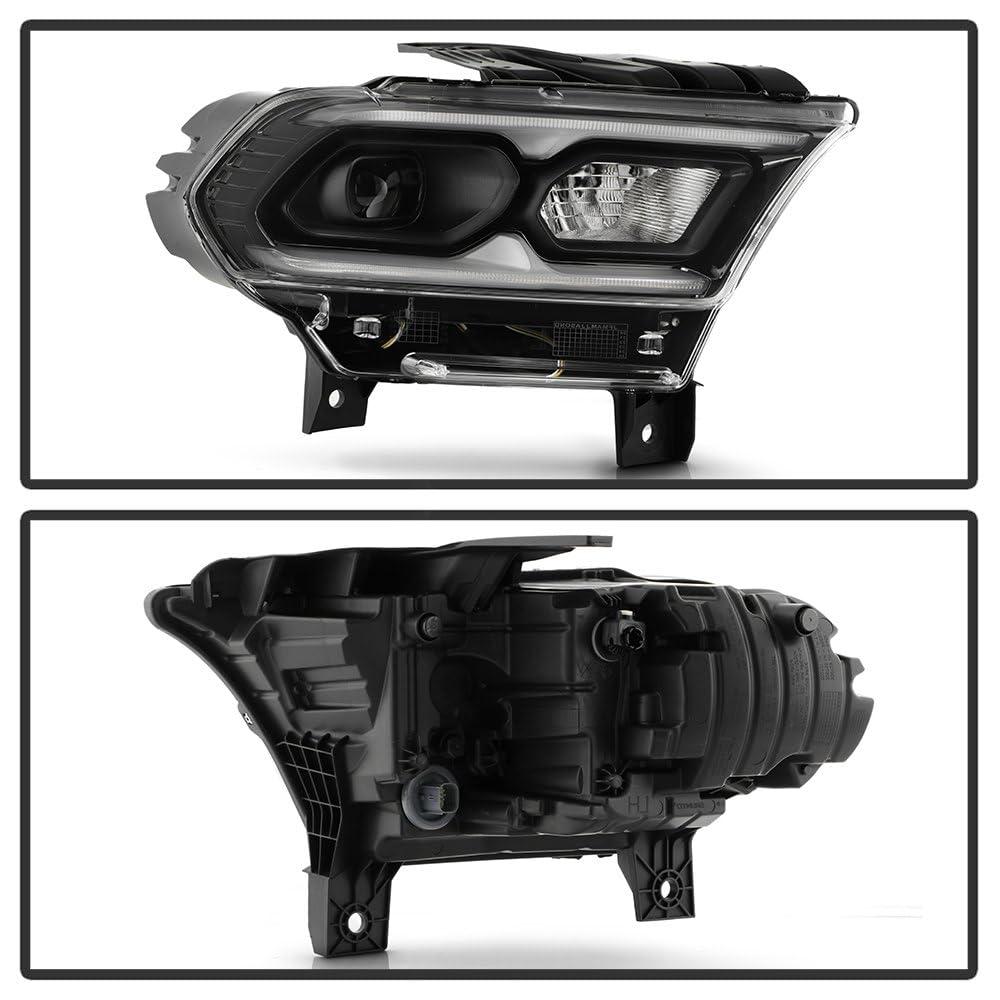 Dodge Durango 21-23 Spyder (POE) Full LED Headlight - OE Black Right (Non Auto Leveling)