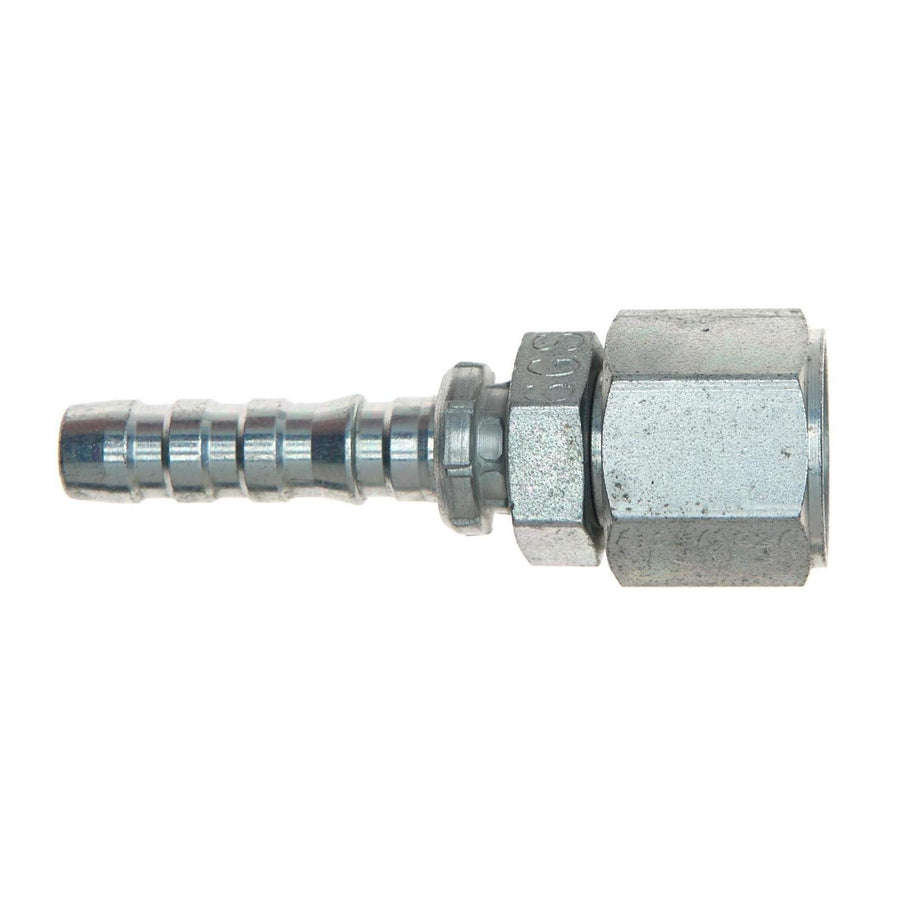 GlobalSpiral Couplings Gates 20GS-16FJX, Female JIC 37° Flare Swivel, Zinc Plated Carbon Steel, 5.08", 1 1/4" ID