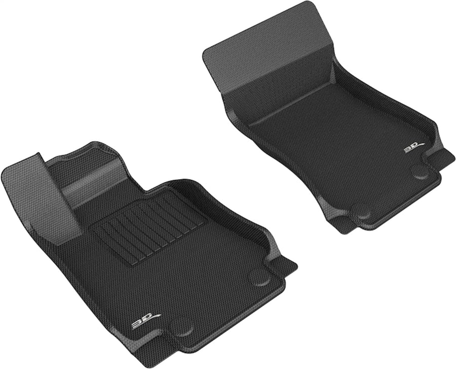3D MAXpider Kagu Custom Fit Floor Mat (Black) Compatible with Alfa Romeo Giulia/Giulia Quadrifoglio 2017-2025 - Front Row R1