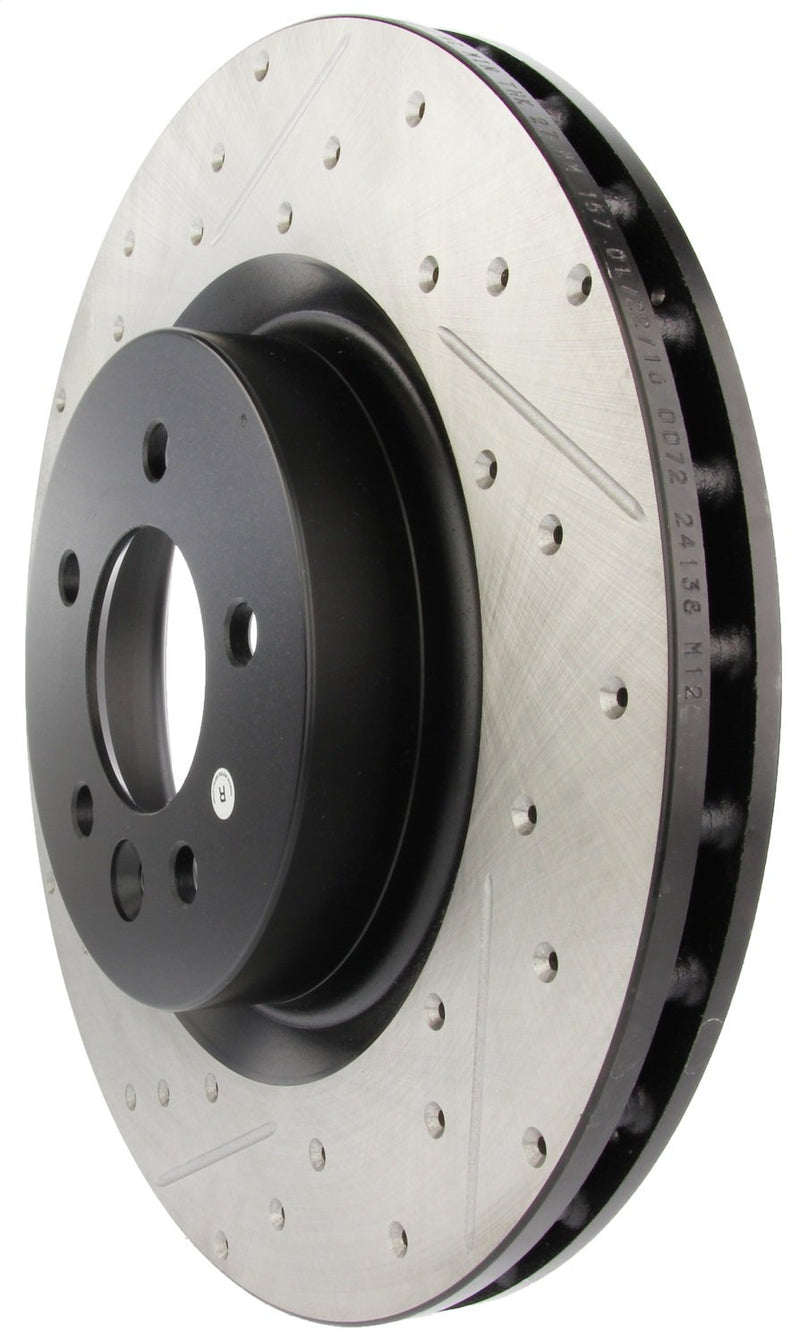 Sport Drilled/Slotted Brake Rotor StopTech 127.22011R (Front Right), 1 Pack