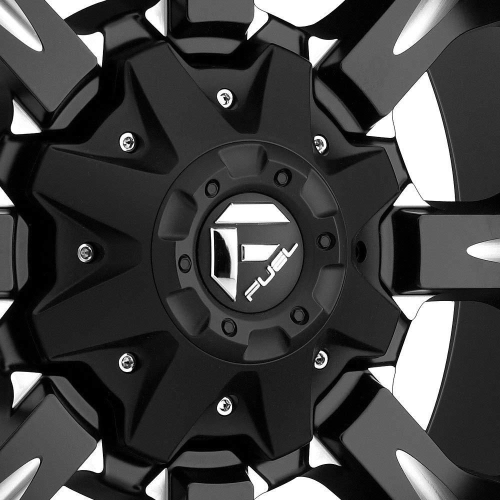 D517 Krank Fuel Matte Black with Milled Accents Wheel tpms (20 x 9. inches /8 x 180 mm, 20 mm Offset)