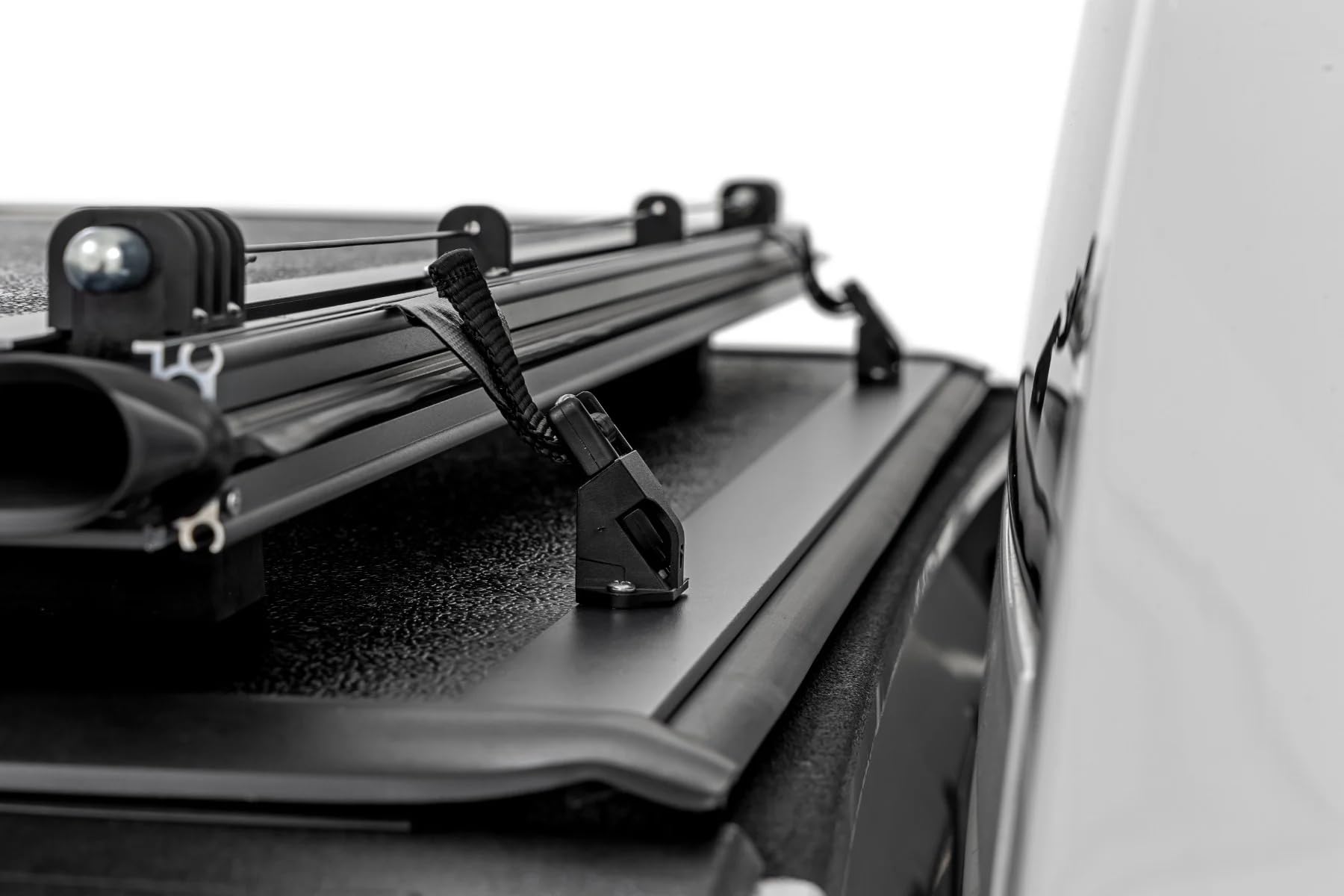 Rough Country Tonneau Cover Hard Tri-Fold for RAM 1500 (2010-2018)/2500 (2010-2025) - Low-Profile Aluminum Truck Bed Cover, Fits 5'7 Bed (67.4")