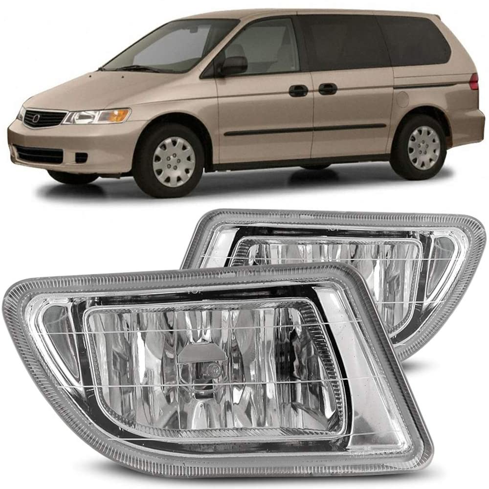 Fog Lights Winjet Compatible with [1999-2004 Odyssey] Driving Fog Lights + Switch + Wiring Kit