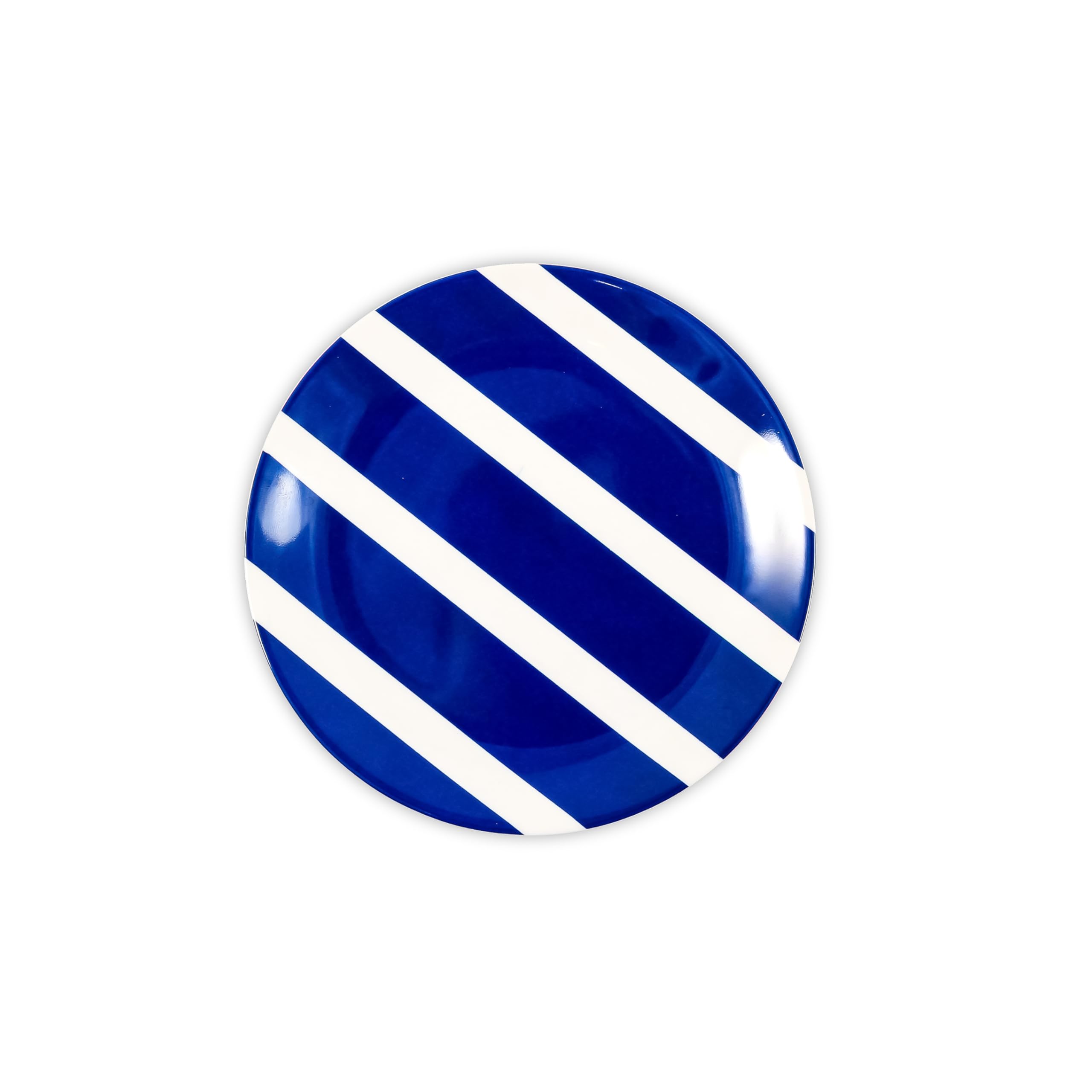 12 Piece Camco Melamine Dishware Set - Features Blue and White Nautical Design - Includes 4 Bowls, 4 Salad Plates, & $ Dinner Plates - Dishwasher Safe Dish Set (41951)