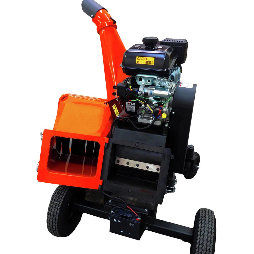 6in DK2 Kinetic Wood Chipper with Electric Start and AUTO Blade Feed CH440 Command PRO Commercial Gas Engine