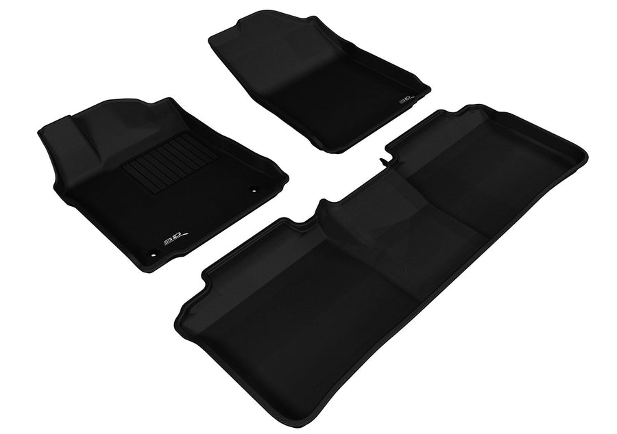 3D MAXpider Kagu Floor Mat (Black) Full Set Compatible with Toyota Avavlon 2013-2018