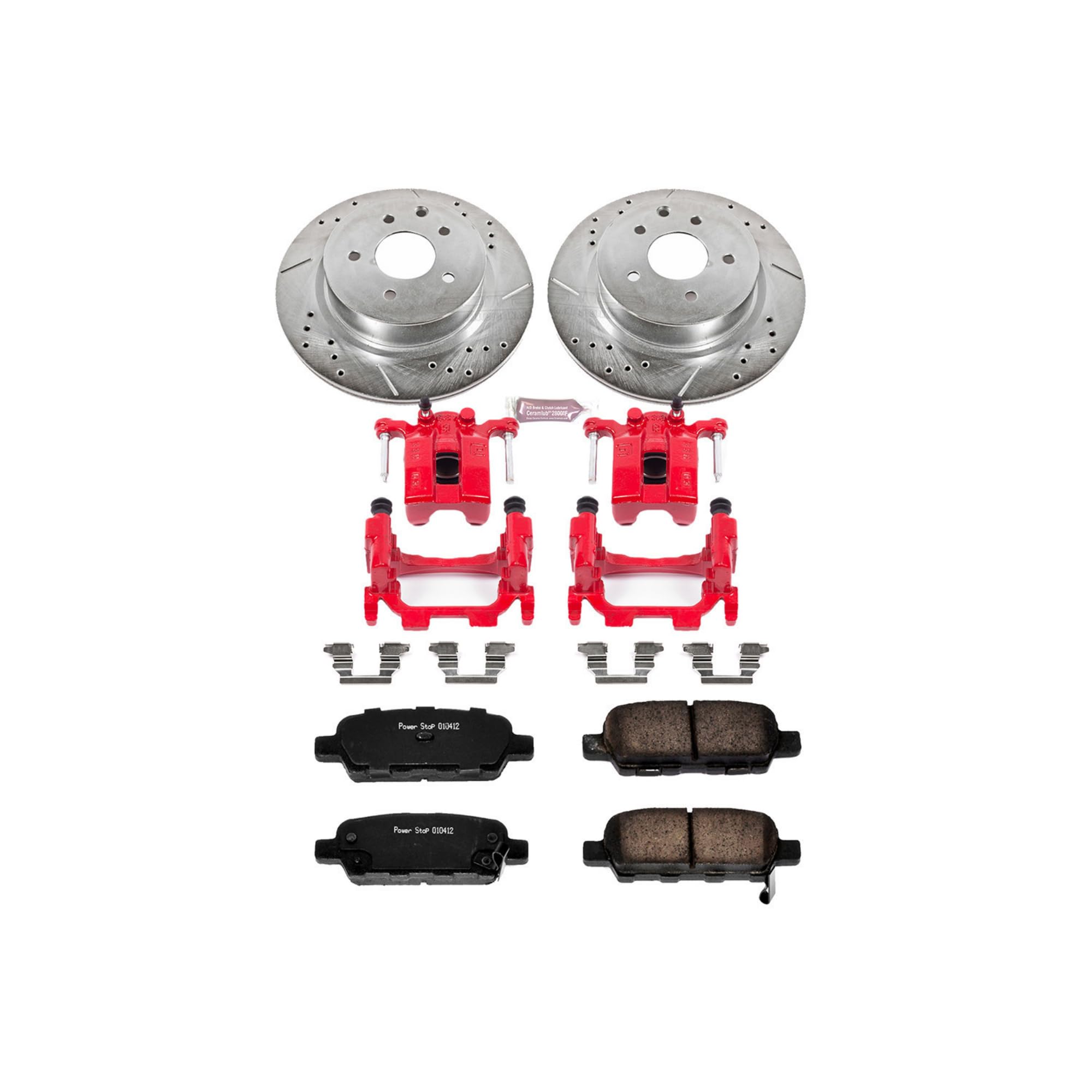 Power Stop Z23 Evolution Sport Brake Kit with Calipers For INFINITI G37 2009-2013, INFINITI G25 2011-2012 [Model Specific]