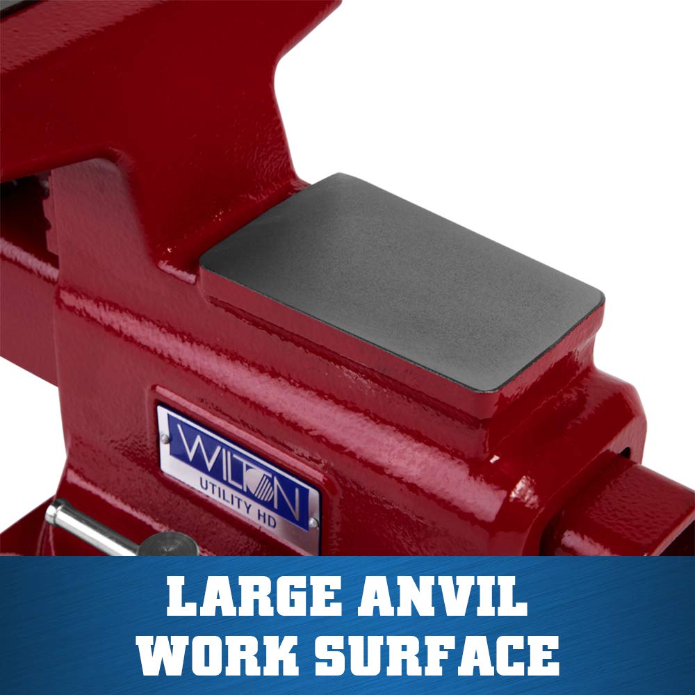 Utility HD Wilton Bench Vise, 6-1/2" Jaw Width, 6-1/4" Jaw Opening, 4-1/4" Throat (Model 656UHD)