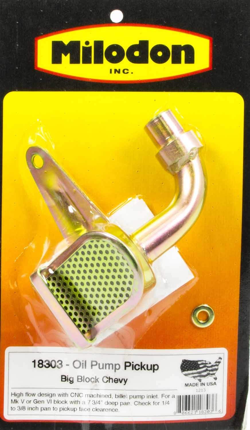 Oil Pump Milodon Pick-Up Tube 18303